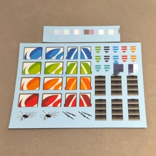 DIY变形玩具标志  MD-005白色 红色 镜像紫 黑暗色 擎天op柱水贴