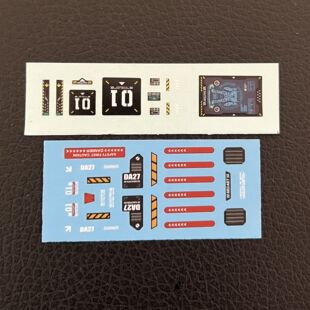 戴亚克隆DA27/MFT-DA27战斗服细节水贴纸 变形玩具模型美化标志