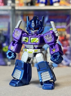 布鲁可星辰版重涂玩具OP镜像柱配色 改造金属紫色柱重涂包膜