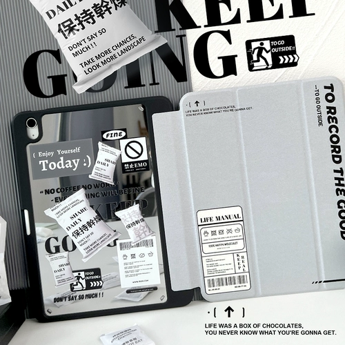 Apple, акриловый прозрачный силиконовый защитный чехол, зеркальный эффект, коллекция 2021, 10.2 дюймов, защита при падении