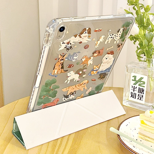 Марок [Split Split] Подходит для защитного корпуса iPadair7 2025 Новый защитный корпус генерации iPadair11 с пером с слотом Pro11 Pro11 Apple против изгиба Acryling 11 дюймов Air6/5/4