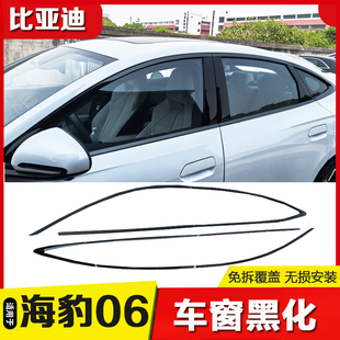 DMI车窗黑化饰条车窗边黑武士改装 适用于比亚迪海豹06 亮条外饰件