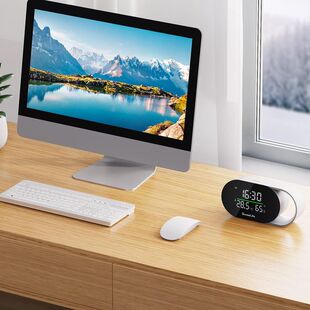 GoveeLife 多功能智能空气质量检测仪 桌面时钟 监测 PM2.5温湿度