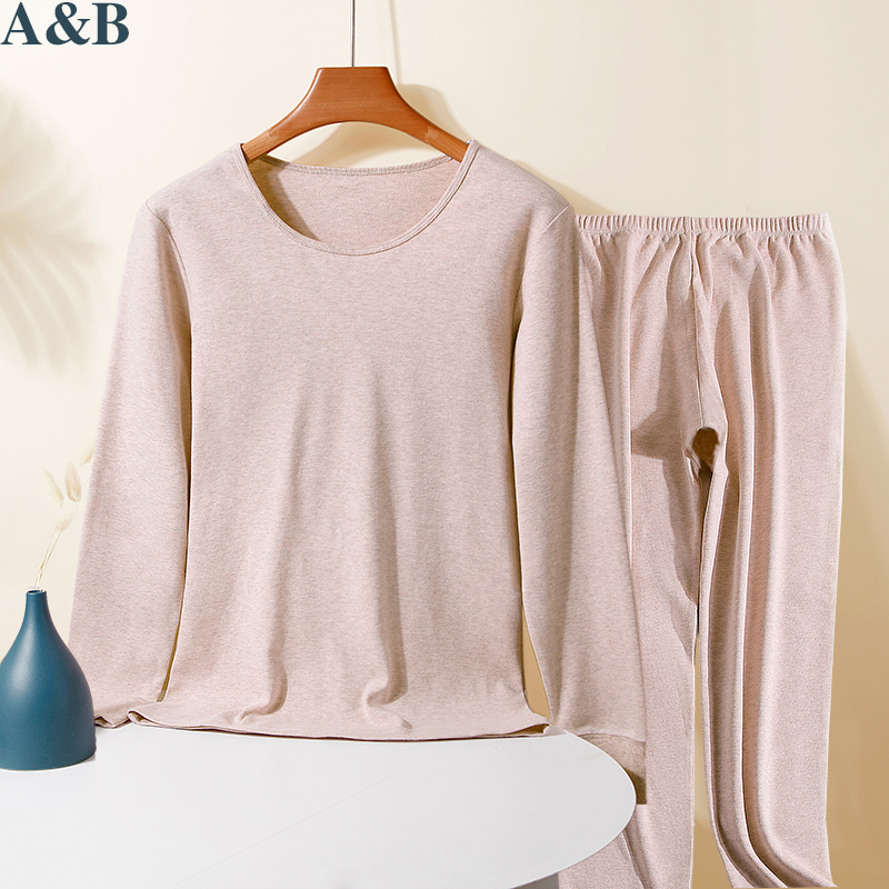 ab保暖内衣男女秋冬刷绒秋衣裤