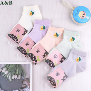 男女童棉质网眼袜子夏季薄款透气凉爽学生短筒低帮袜镂空宝宝短袜