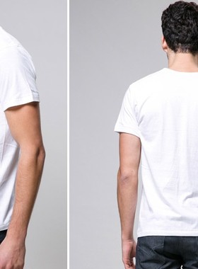 AB内衣专柜正品 男士圆领纯棉背心汗衫T恤短袖衫大码老头衫S708