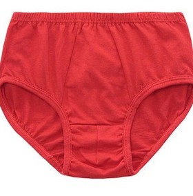 2条AB内裤男女孩儿童学生100%纯棉亲肤健康本命年大红高腰三角裤