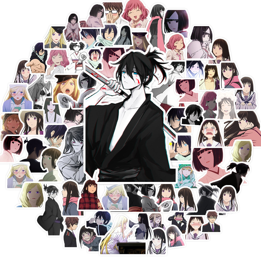 野良神夜斗一岐日和73张无重复卡通动漫人物手机行李箱diy素材手