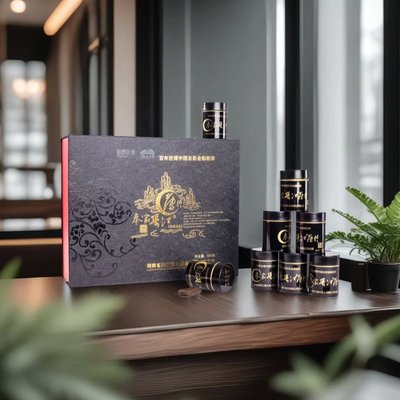 渠江薄片黑色宝藏500克装大礼盒