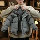 童装 男童保暖外套加厚连帽儿童棉服潮 男童冬季 假两件棉服2025新款