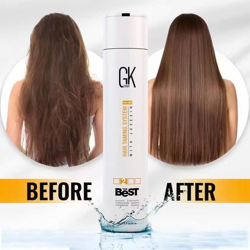 美国GK hair角蛋白修复顺直护理TheBest毛发矫正直发果酸(1000ml)