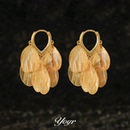 yoyr黄铜耳饰镂空蝶翼流苏耳环七夕高级感时尚 耳钉 设计感2025新款