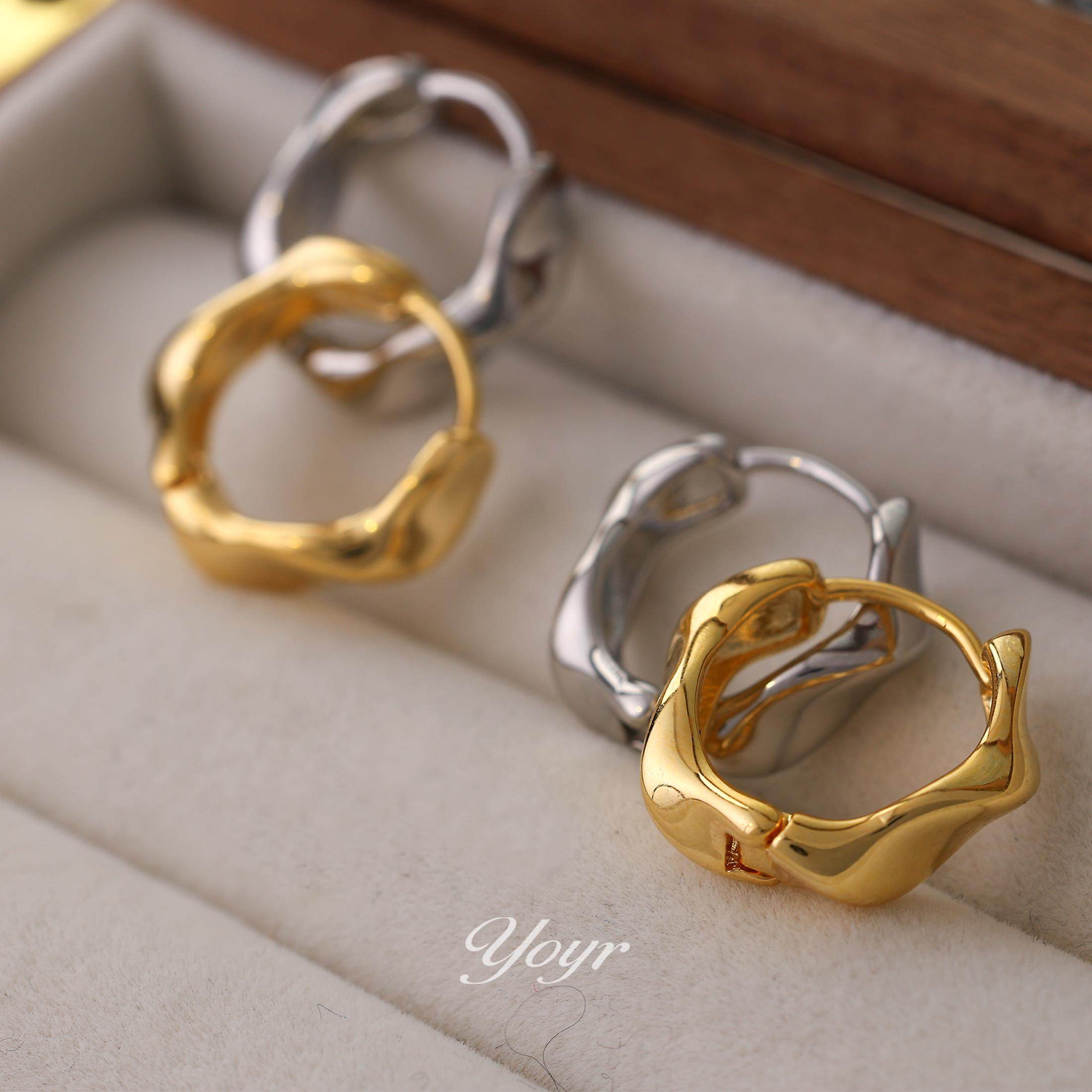 YOYR ins风简约耳扣 精致冷淡风设计感日常百搭基础款耳圈,饰品/流行首饰/时尚饰品新,耳环,淘宝优惠券,粉丝福利购,淘宝优惠卷