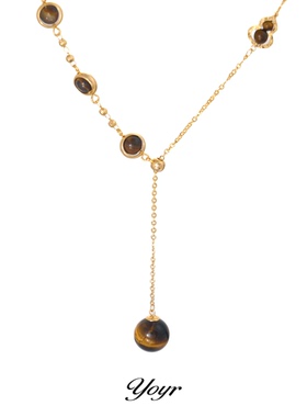 yoyr黄铜项链雅丹风葫芦Y字链