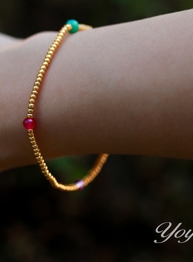 YOYR波西米亚手工编制高级感手链