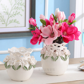 陶瓷花瓶客厅现代简约摆件插花乔迁婚庆礼品餐桌茶几摆花家居饰品