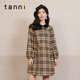 娃娃领宽松气质优雅百搭长袖 tanni季 新款 A型连衣裙TL31DR037A