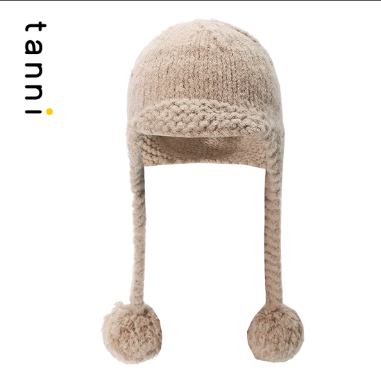 tanni纯手工编织针织护耳帽女保暖防寒雷锋毛线帽 TJ31AC001A