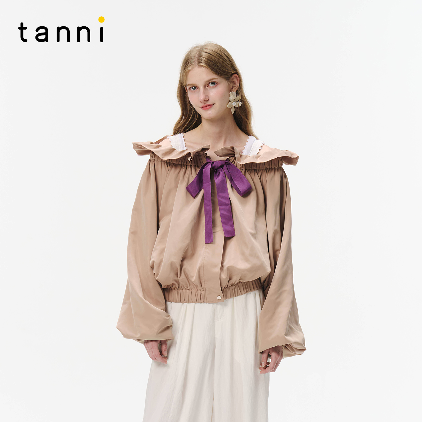 tanni早秋宽松休闲短外套