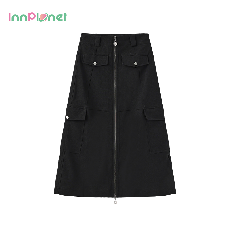 innplanet明星同款工装半身裙
