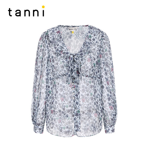 tanni设计师联名轻薄罩衫衬衫
