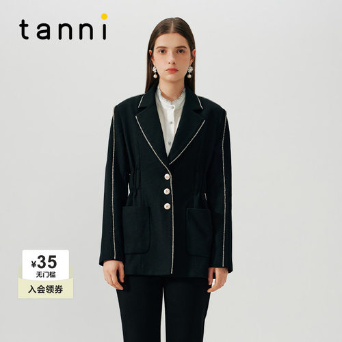 tanniYEESIN联名新款设计感西装