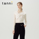 蝴蝶结设计感简约百搭打底针织衫 tanni新款 性感修身 TN11KN601A