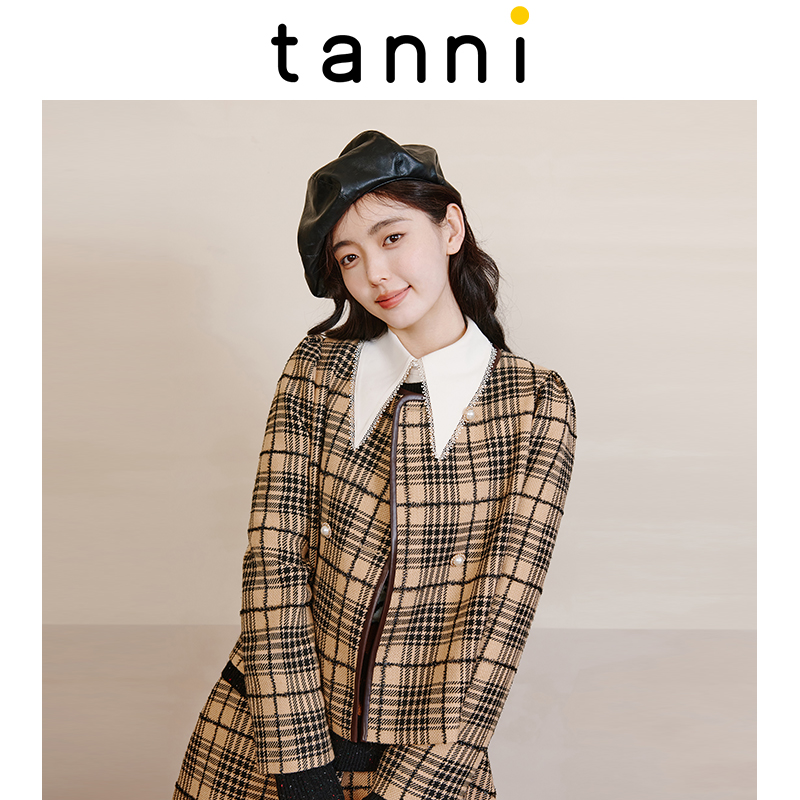 tanni修身时尚百搭常规款夹克