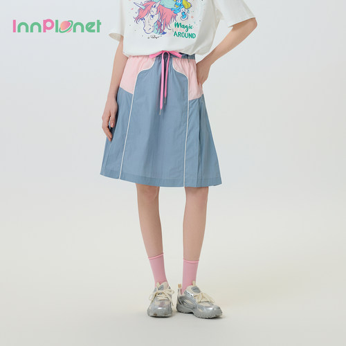 innplanet休闲工装半身裙