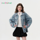 innplanet25春新款 可爱俏皮甜酷风彩色印花牛仔外套PO11DE012A