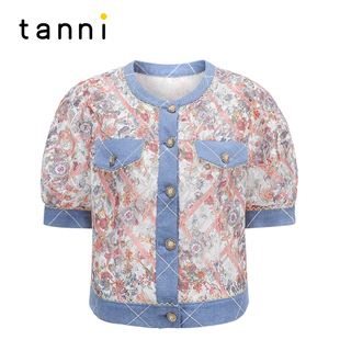 tanni中式 TM11SH601A 立领衬衫