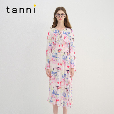 tanni法式度假风浪漫气质连衣裙