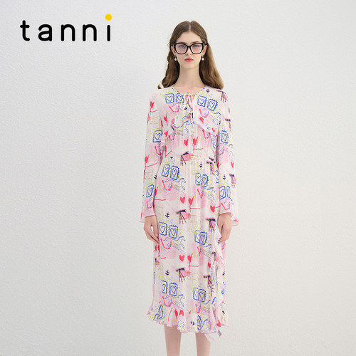 tanni法式度假风浪漫气质连衣裙