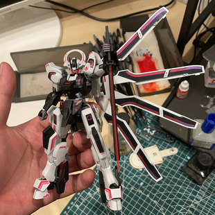 集模社HG战骑1/144巴巴托斯红异端完美独角兽君王国手办厂家批发