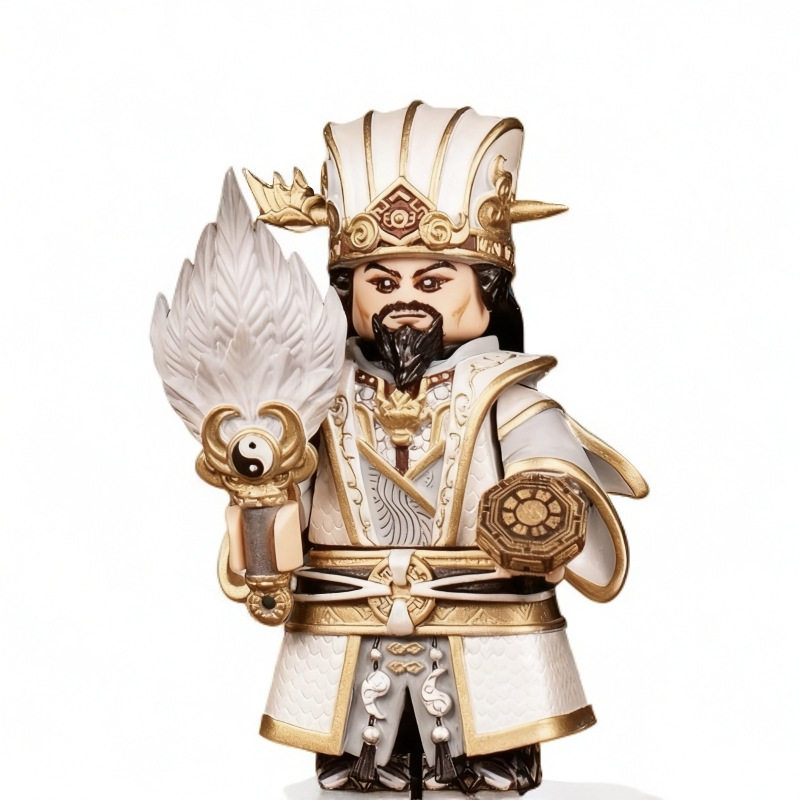诸葛亮马超第三方人仔武将盔甲武器三国系列拼装模型兼容