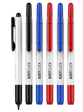 韩国MORRIS模丽思MRP-106按动式油性记号笔无笔帽标记笔0.4-1.5MM