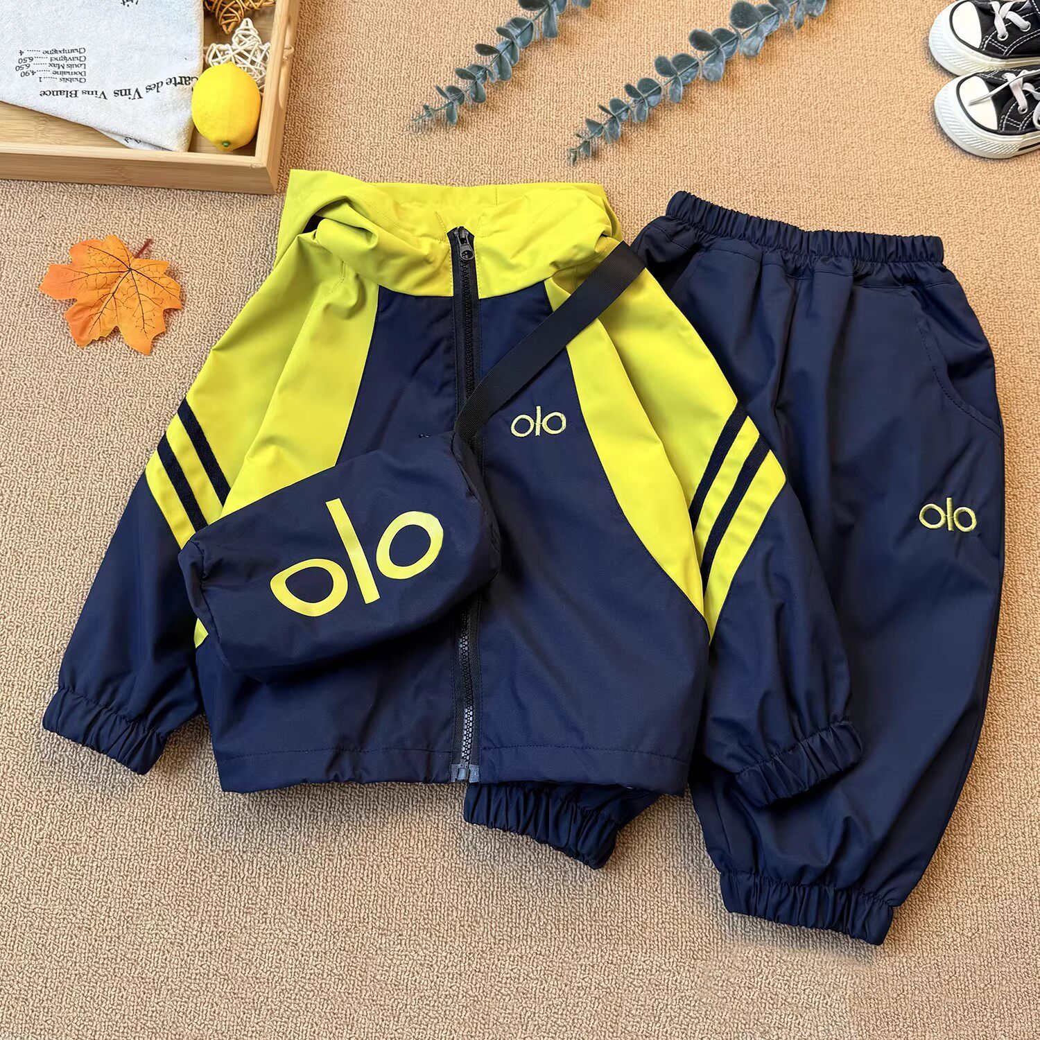 男童春秋套装运动服2026新款洋气儿童冲锋衣两件套时髦宝宝衣服潮