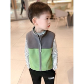 儿童马甲秋装 男孩休闲坎肩宝宝摇粒绒背心潮春秋男童马夹外套 新款