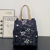 加大号加厚妈咪包单肩防水手提包上班饭盒包 升级双侧兜 新款