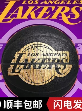 SPALDING斯伯丁篮球洛杉矶湖人队徽7号PU篮球76-606Y室内外勇士队