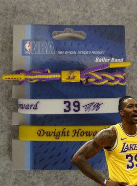 霍华德湖人篮球手环nba运动腕带