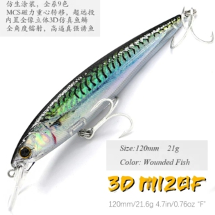 21克3D米诺磁爆重心转移3D仿真喷涂路亚石斑红友海鲈老款某神某魂