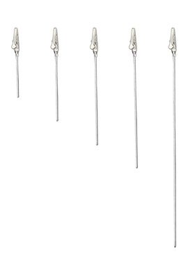 10支装钢丝鳄鱼嘴照片夹POP便签夹手工DIY软陶泥粘土蛋糕饰品配件