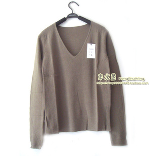 日单知性气质薄型纯棉纱线弹力修身长袖短款打底针织小衫百搭通勤