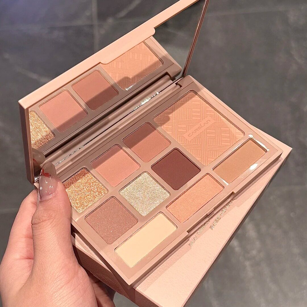 卡姿兰十色综合眼影盘高光珠光修容腮红大地色彩妆盘日常官方正品