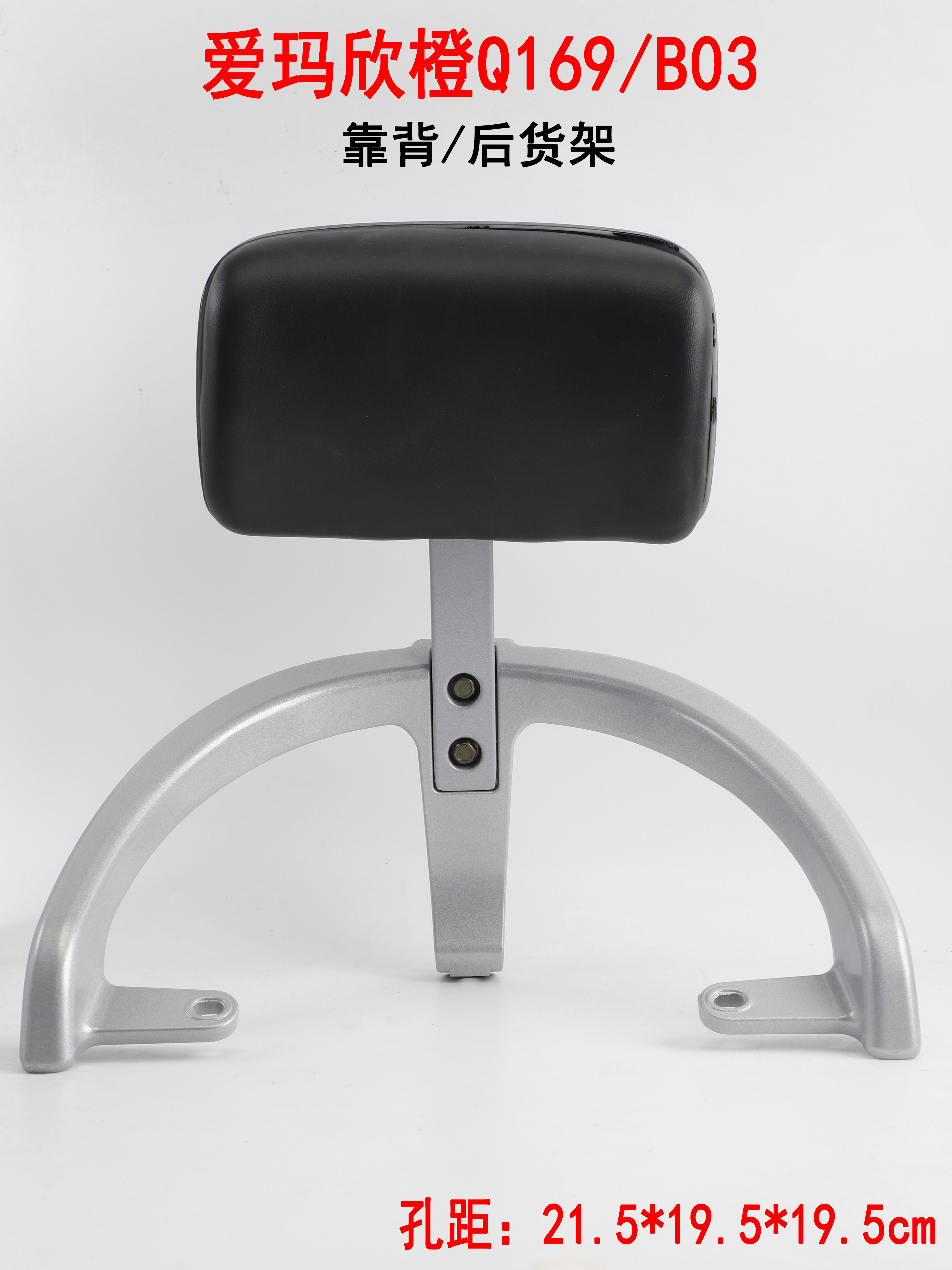 适用于电动车爱玛雅迪欧橙欣橙Q169后靠背TDR4173Z后货架国标B03