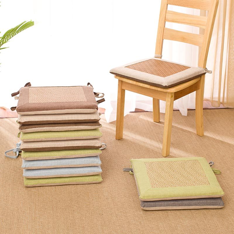 棉麻凉席蒲团坐垫加厚方形布艺打坐日式阳台飘窗榻榻米茶道禅修垫