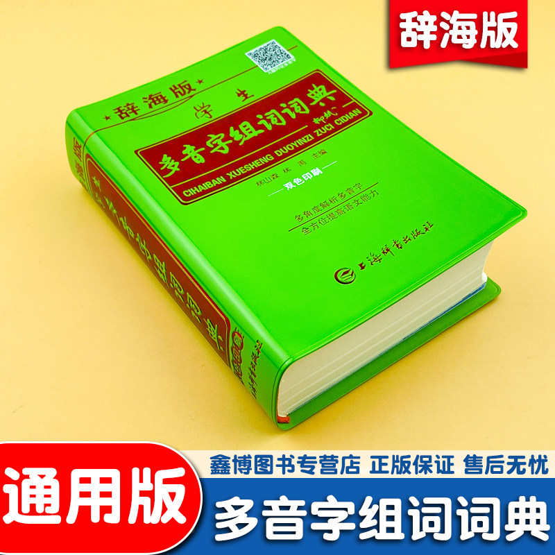 辞海版 中小学生专用 多音字组词词典大全初中生多全功能工具书籍儿童四字词语汉语人教版 语文学习工具书 小学生常用的语文字典