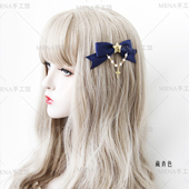 MRNA手工馆原创蝴蝶结十字架星星萌系可爱双马尾发夹多色胸针鞋 夹