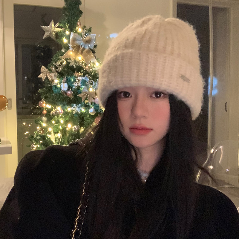 吴皮皮含羊毛针织帽女大头围秋冬保暖帽护耳韩版百搭毛线帽显脸小,服饰配件/皮带/帽子/围巾,帽子,淘宝优惠券,粉丝福利购,淘宝优惠卷